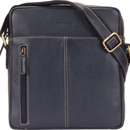 Blue Men & Women Sling Bag - Extra Large 100% GENUINE LEATHER HI-QUALITY MENS SLING BAG-image-14