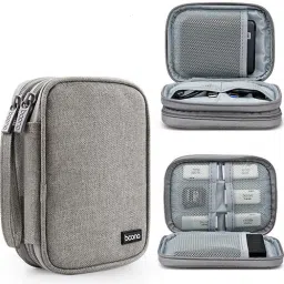HANNEA Mobile hard drive bag, 2.5-inch mobile hard drive protective case, portable 2.5 inch Hard Disk Case-10