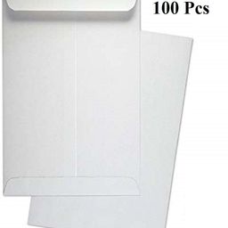 true-ally 100GSM Paper White A4 Size Envelope Ideal For Home Office Secure Mailing | Thickness - 100 gsm | 10 x 12 inch (Pack of 100) Envelopes-picture-31