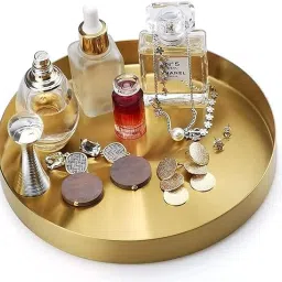 28221 Serving Tray, 10 in. Round Tray Stainless Steel Platter Sink Vanity Trays Tray-picture-22