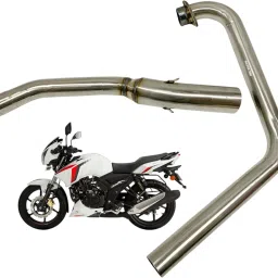 Bike Good Fancy Exhaust Middle Muffler Bend Pipe for TVS Apache RTR 160 TVS NA Slip-on Exhaust System-22