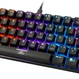 Ant Esports MK1200 Mini Wired USB Tenkeyless Gaming Keyboard Compatible with Desktop, Laptop, Mac Easy to Use,Plug and Play,Quick, Comfy Durable body image 2