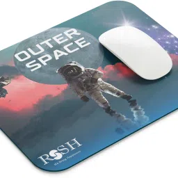 rssh creation Outer Space Blue Color, Anti - Slip Base, High Durability Mouse Pad Mousepad-image-12
