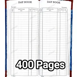 ATISHAY DAY BOOK, 34*14cm, 400 Pages, RED PVC BINDING DAY BOOK, 34*14cm, 4000 Pages, Red PVC BINDING 1-Part Day book-image-37