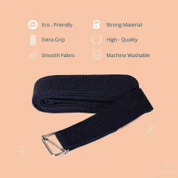 8 Feet Yoga Belt for Women & Men|Yoga Strap for Stretching with Extra Cotton Yoga Strap-image-94