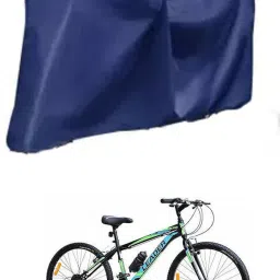 Cycle Cover Plain Blue For Leader Fusion 26T Front Suspension Bicycle Cover Free Size-image-49