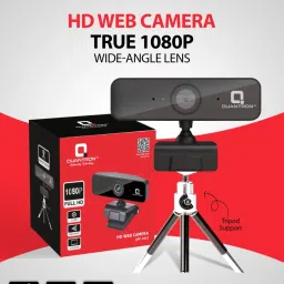 Quantron QPC -1015, HD WEB CAMERA TRUE 1080P WIDE - ANGLE LENS. 5 HDWebcam with Built-In Microphone with Night Vision USB Connectivity-37