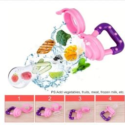 smilykid Silicone Food/Fruit Nibbler, Soft Pacifier/Feeder for Infant Baby, BPA- Free-FD1 Teether and Feeder image 3