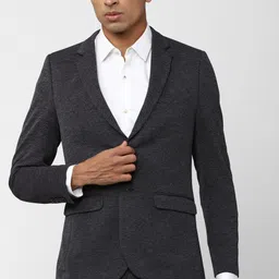 van heusen Men Self Design Single Breasted Formal Blazer-picture-12