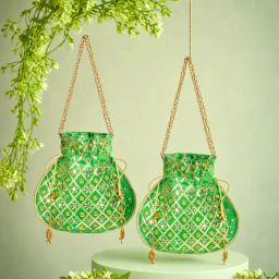 Women Green Potli-image-66