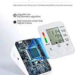Balson Fully Automatic BP Monitor with Talking Intelligence Technology, Glucometer for testing Blood sugar levels, Pulse Oximeter with Oxygen Saturation Monitor I Bp Monitor image 4