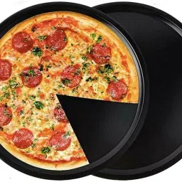 Non-Stick Carbon Steel Round Pizza Pan Tray,23cm Baking Dish for Oven Cake Pizza Tray-picture-10