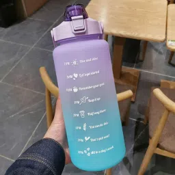 2 Ltr Motivational leakproof BPA Free marker gym water bottle 2000 ml Bottle-16