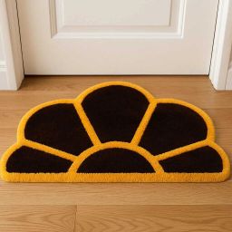 Sunflower Print Coir Doormat Indoor and Outdoor Rug Pad-image-50