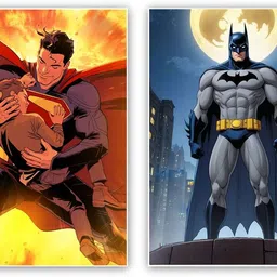art recall Batman and superman poster Photographic Paper-picture-25