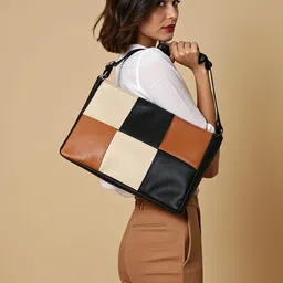 Toteteca PU Structured Sling Bag with Tasselled image 3