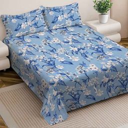 Myntra Elegant Homes 300 TC Polycotton King Bedsheet with 2 Pillow Covers-picture-45