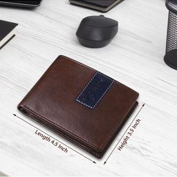 JND Men Striped PU Two Fold Wallet-29