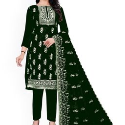 Maroosh Ethnic Motifs Embroidered Organza Unstitched Dress Material-image-57
