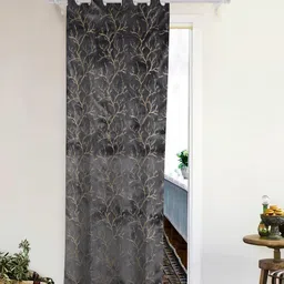 THE CONVERSION Grey Room Darkening Long Door Curtain-image-41