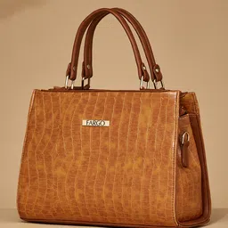 FARGO Textured PU Structured Handheld Bag with Quilted image 2