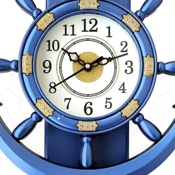 Grabbasket Blue Anchor Analogue Wall Clock image 3