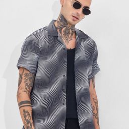 Snitch Men Boxy Opaque Printed Casual Shirt-picture-37