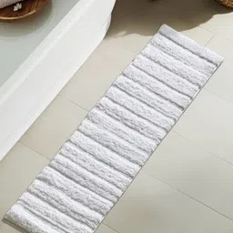Home Centre White Textured 1850 GSM Anti-Slip Bath Rug-72