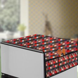 The Furnishing Tree Red Plastic Refrigerator Cover-image-86