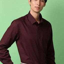 J White by Vmart Men Classic Spread Collar Solid Cotton Formal Shirt-image-28