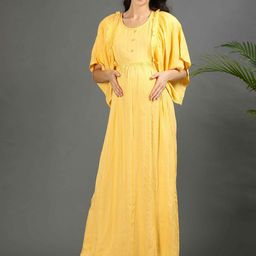 GOLDSTROMS Print Maternity Maxi Dress-image-85