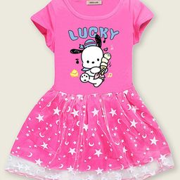 INCLUD Girls Star Print Fit & Flare Dress-image-13