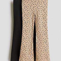 H&M 2-Pack Flared Jersey Leggings-image-90
