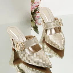 Flat n Heels Women Block Heel Mules-image-91