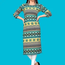 MANTRA DESIGNER Women Multicoloured Crepe Kurtas-picture-4