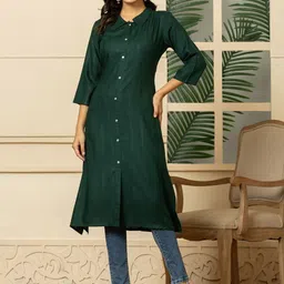 FLAMBOYANT Women Geometric Kurta-image-117