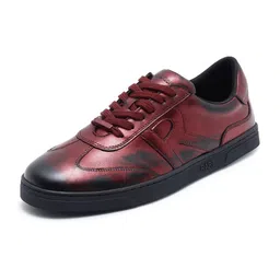 RARE RABBIT Men Textured Leather Sneakers-image-53