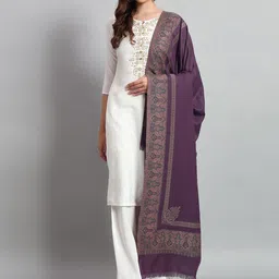 HANDICRAFT PALACE Women Paisley Woven Design Shawl-28
