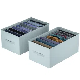 Kuber Industries Grey Set of 2 Regular Drawer Organiser Organisers image 5