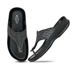Bizazo Men Brown Flip Flops-24