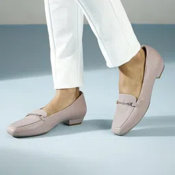 Inc 5 Women Textured Buckled Block Heel Loafers-27