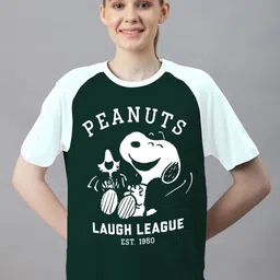 Free Authority Peanuts Printed Pure Cotton Tshirt-image-29
