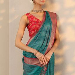 Libas Women Woven Designee Ethnic Motifs Saree-picture-0