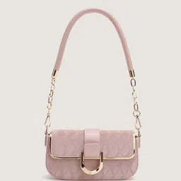 DressBerry Textured PU Bowling Satchel-19