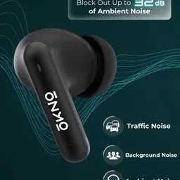 OKNO Airbuds QH25 ANC Active Noise Cancellation (~32dB), 4 Mics Calling, AI ENC image 3