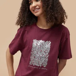 Fame Forever by Lifestyle Graphic Printed Round Neck Cotton T-shirt-image-71