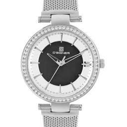 D'SIGNER Women Embellished Dial & Stainless Steel Straps Analogue Watch 835SM.13L-picture-14