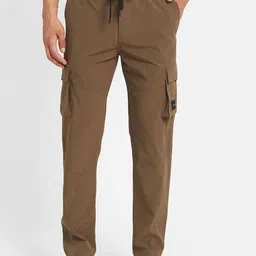 Octave Men Cotton Mid-Rise Track Pants-52