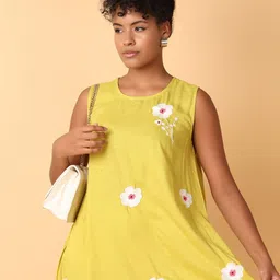 UNLIMITED Floral Printed A-Line Midi Dress-image-77