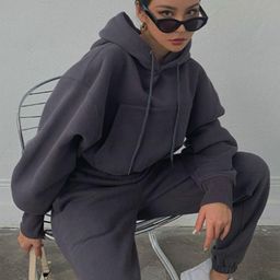 bebe Hooded Neck Sweatshirt With Joggers Co-Ords-image-117